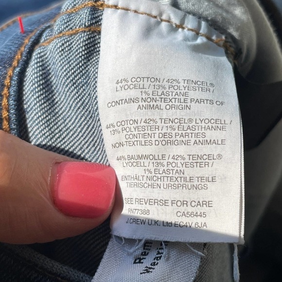 Madewell 10" High-Rise Skinny Blue Jeans  - Size 26 - Picture 7 of 9